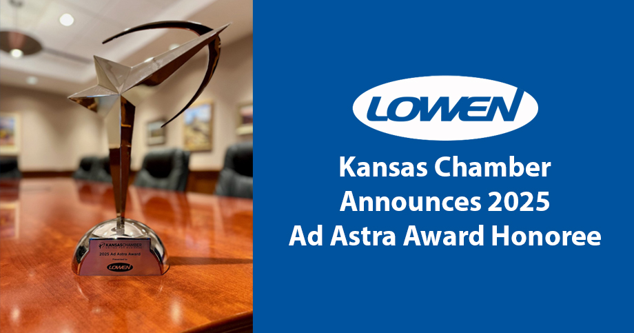Kansas Chamber Honors Lowen  image.