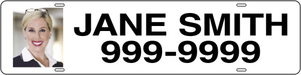 Real Estate Photo Sign Rider, 24 GA Steel 6"H X 24"W