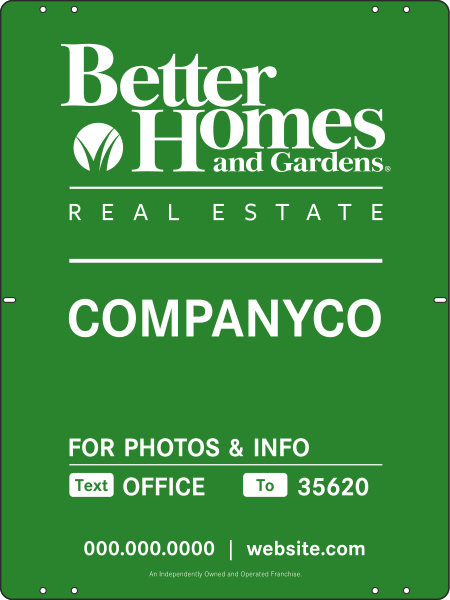 For Photos & Info Sign Panel, 24"H X 18"W, Steel