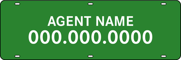 Name Sign Rider, 24 GA Steel 6"H X 18"W