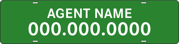 Name Sign Rider, 24 GA Steel 6"H X 24"W