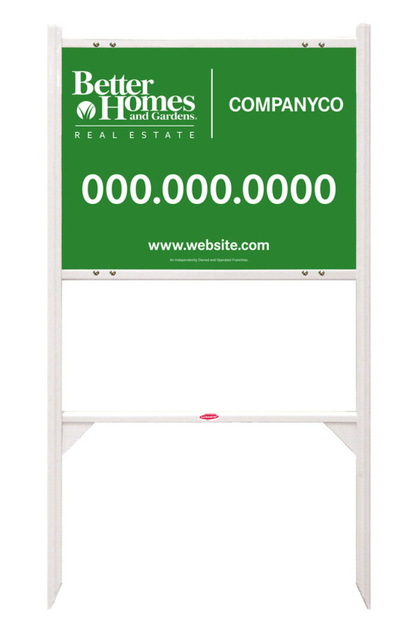 Angle Iron Frame And Sign Panel Unit, 18"H X 24"W