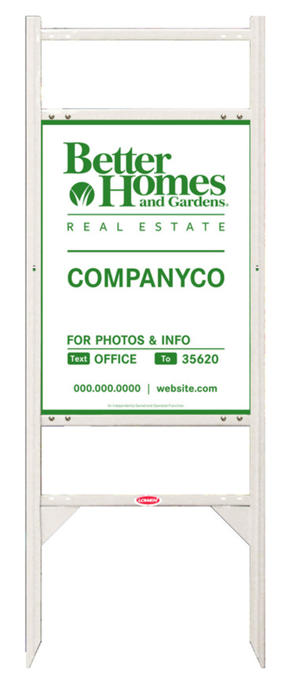 Angle Iron Frame W/ Two Rider Inserts And For Photos & Info Sign Panel Unit, 24"H X 18"W,