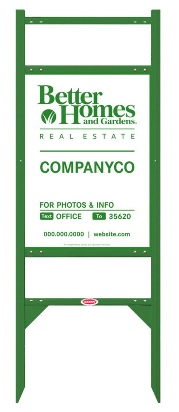 Angle Iron Frame W/ Two Rider Inserts And For Photos & Info Sign Panel Unit, 24"H X 18"W,