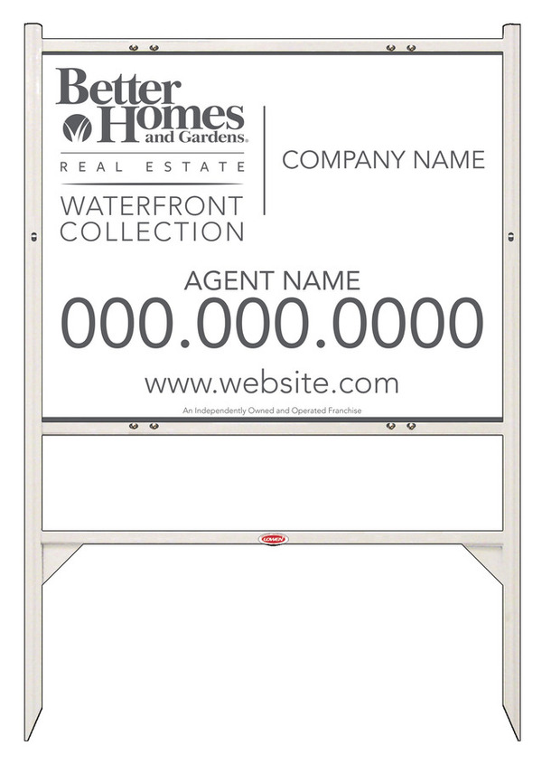 Waterfront Collection Angle Iron Frame And Agent Panel Unit, 24 GA Steel 24"H X 30"W