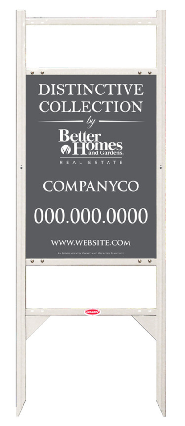 Distinctive Collection Angle Iron Sign Frame And Panel Unit With Two Rider Inserts, 24 GA Steel 24"H X 18""W