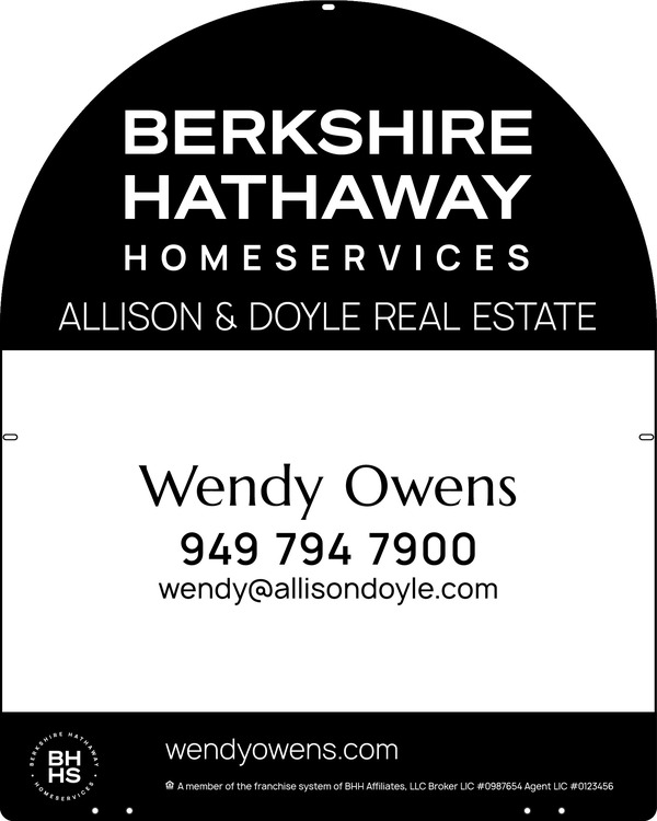 Arc Top Agent Sign Panel, 30"H X 24", Steel