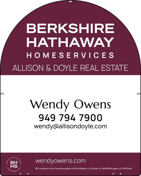 Arc Top Agent Sign Panel, 30"H X 24", Steel