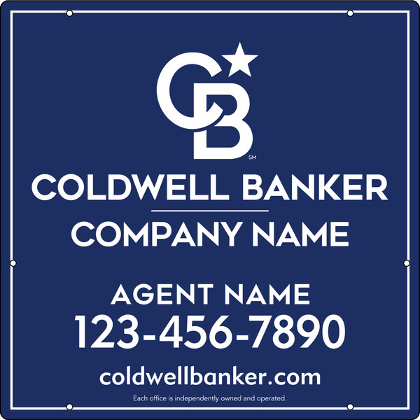 Reflective Agent Hanging Sign Panel, 24"H X 24"W, .063 Aluminum