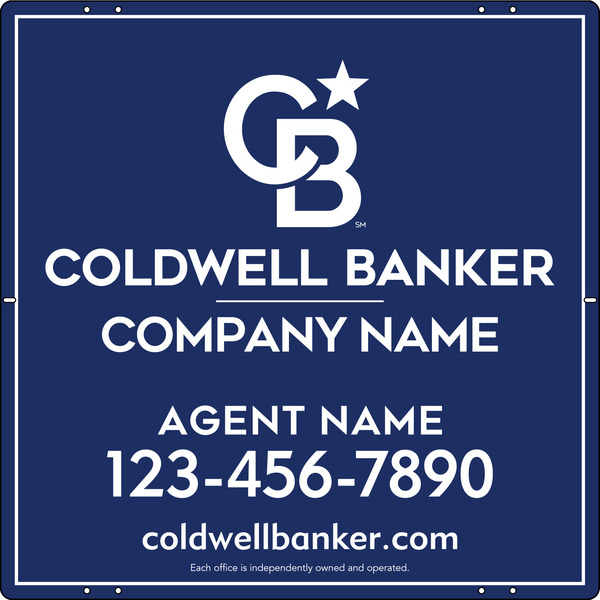 Reflective Agent Sign Panel, 24"H X 24"W, .040 Aluminum