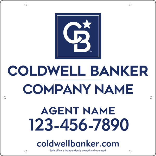 Reflective Agent Hanging Sign Panel, 24"H X 24"W, .063 Aluminum