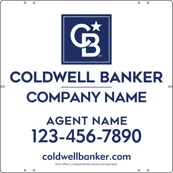 Reflective Agent Sign Panel, 24"H X 24"W, .040 Aluminum