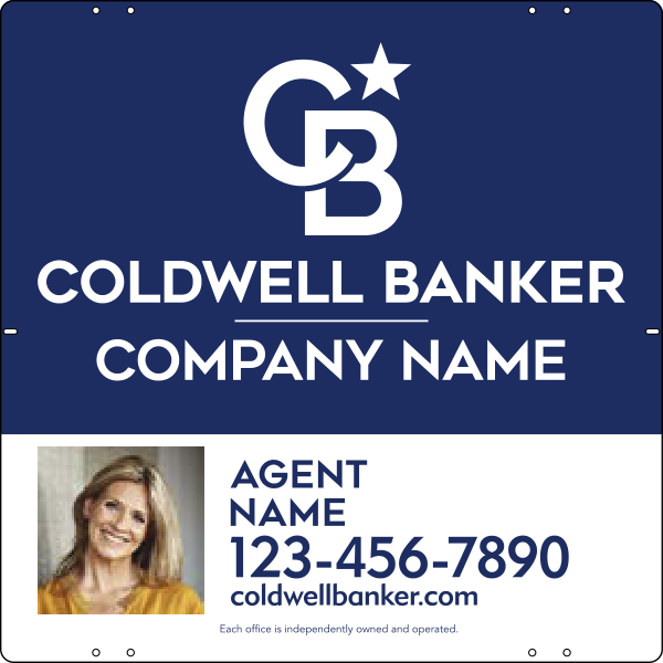 Agent Photo Sign Panel, 24"H X 24"W, Steel