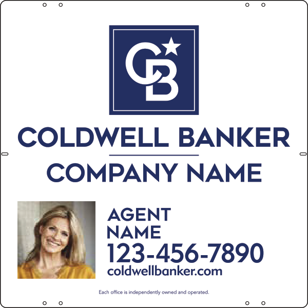 Agent Photo Sign Panel, 24"H X 24"W, 3mm Aluminum Composite