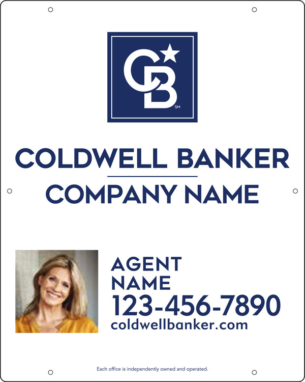 Agent Photo Hanging Sign Panel, 30"H X 24"W, .063 Aluminum