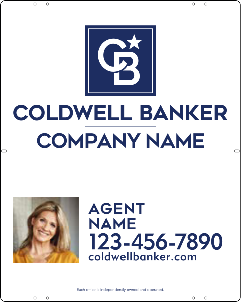 Agent Photo Sign Panel, 30"H X 24"W, 3mm Aluminum Composite