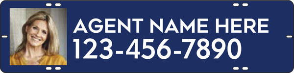 Agent Photo Sign Rider, 6"H X 24"W, 3mm Aluminum Composite