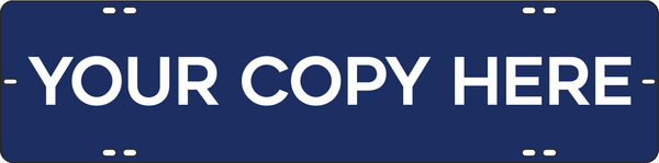 Reflective Custom Sign Rider, 6"H X 24"W, Steel