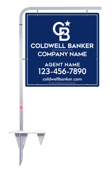Tubular Stake And Agent Sign Panel Unit, 24"H X 24"W, 3mm Aluminum Composite
