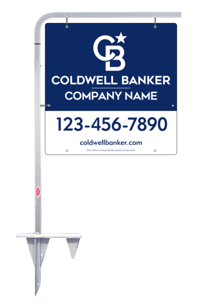 Tubular Stake And Office Sign Panel Unit, 24"H X 24"W, 3mm Aluminum Composite