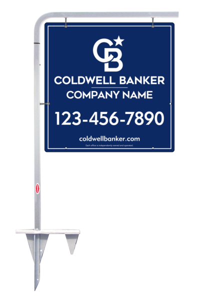 Tubular Stake And Office Sign Panel Unit, 24"H X 24"W, 3mm Aluminum Composite