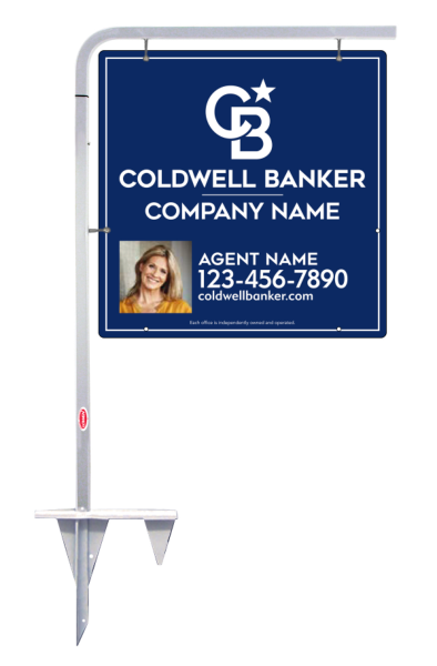 Tubular Stake And Reflective Agent Photo Sign Panel Unit, 24"H X 24"W, 3mm Aluminum Composite