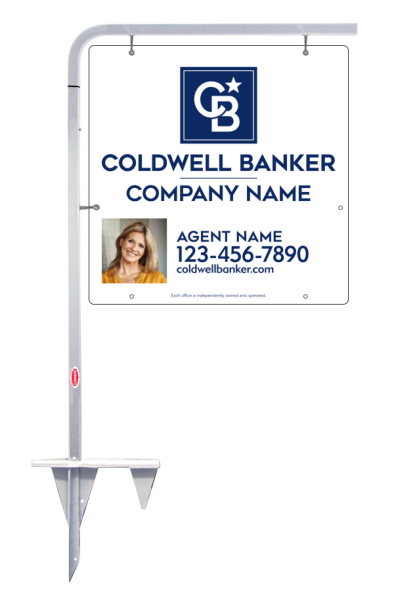 Tubular Stake And Reflective Agent Photo Sign Panel Unit, 24"H X 24"W, 3mm Aluminum Composite