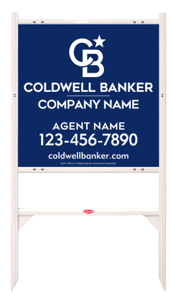 Angle Iron Frame And Agent Sign Panel Unit, 24"H X 24"W, 3mm Aluminum Composite