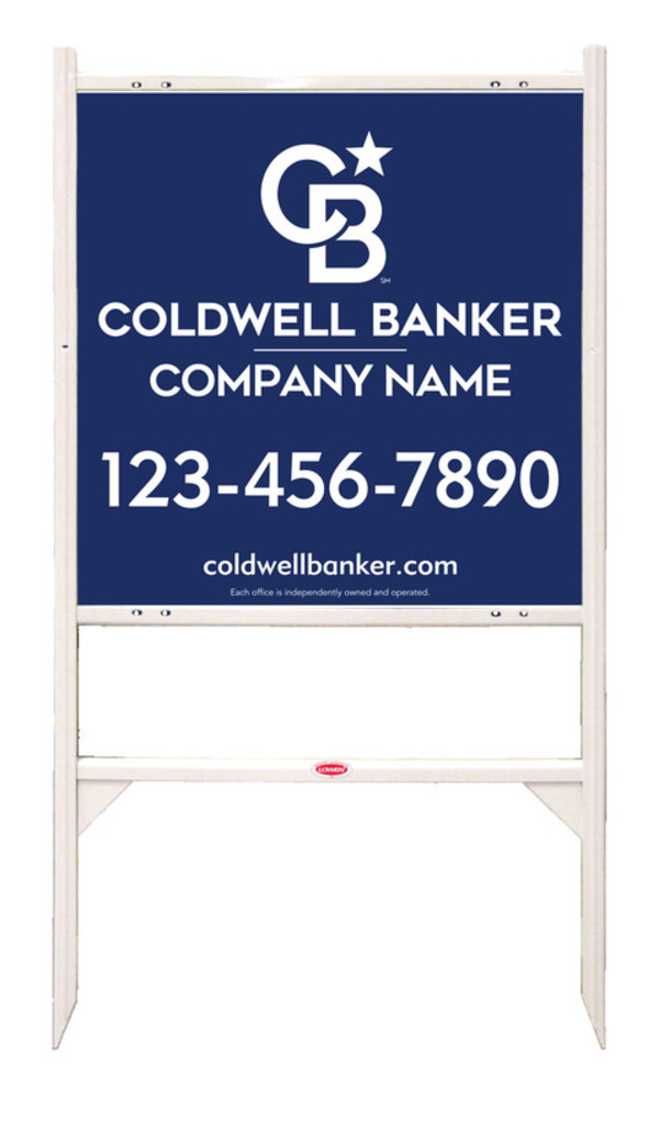 Angle Iron Frame And Reflective Office Sign Panel Unit, 24"H X 24"W, .040 Aluminum