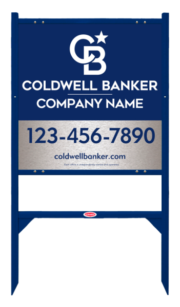 Angle Iron Frame And Office Sign Panel Unit, 24"H X 24"W, Brushed Aluminum Composite