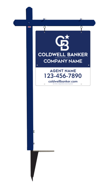Sign Post And Reflective Agent Sign Panel Unit, 24"H X 24"W, 3mm Aluminum Composite