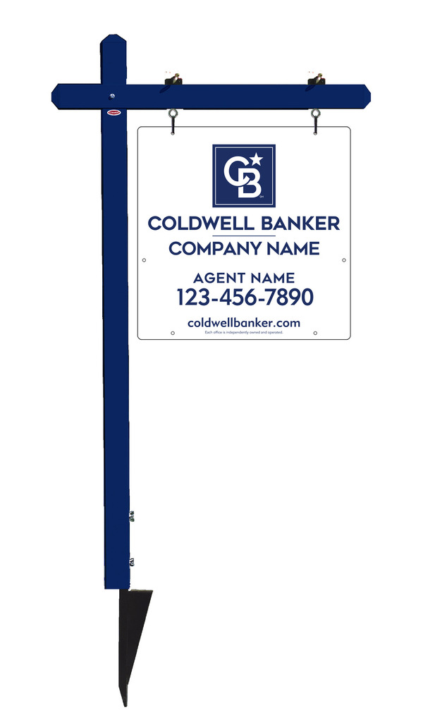Sign Post And Reflective Agent Sign Panel Unit, 24"H X 24"W, .063 Aluminum