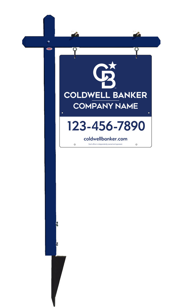Sign Post And Office Sign Panel Unit, 24"H X 24"W, .063 Aluminum