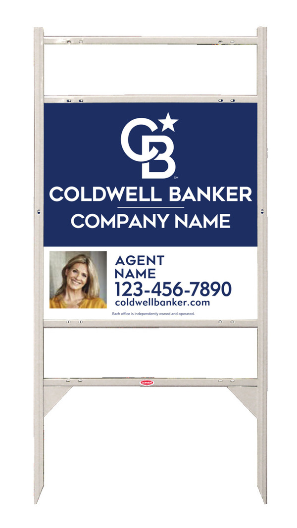 Angle Iron Frame W/ 2 Rider Inserts And Reflective Agent Photo Sign Panel Unit, 24"H X 24"W, .040 Aluminum