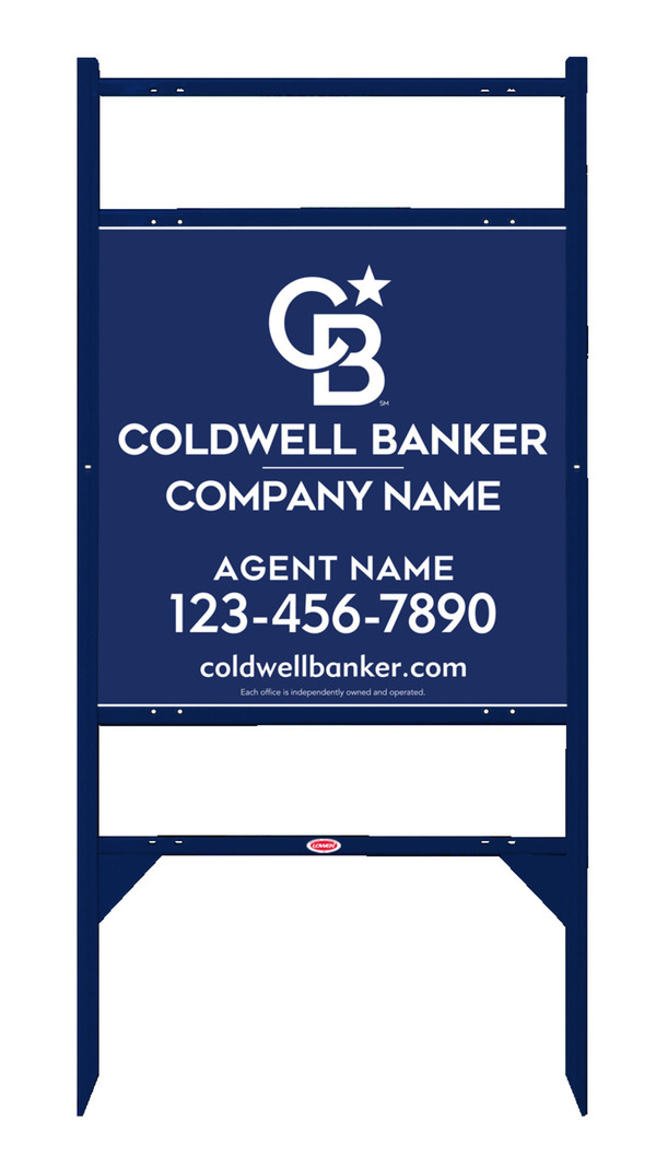 Angle Iron Frame W/ 2 Rider Inserts And Reflective Agent Sign Panel Unit, 24"H X 24"W, .040 Aluminum