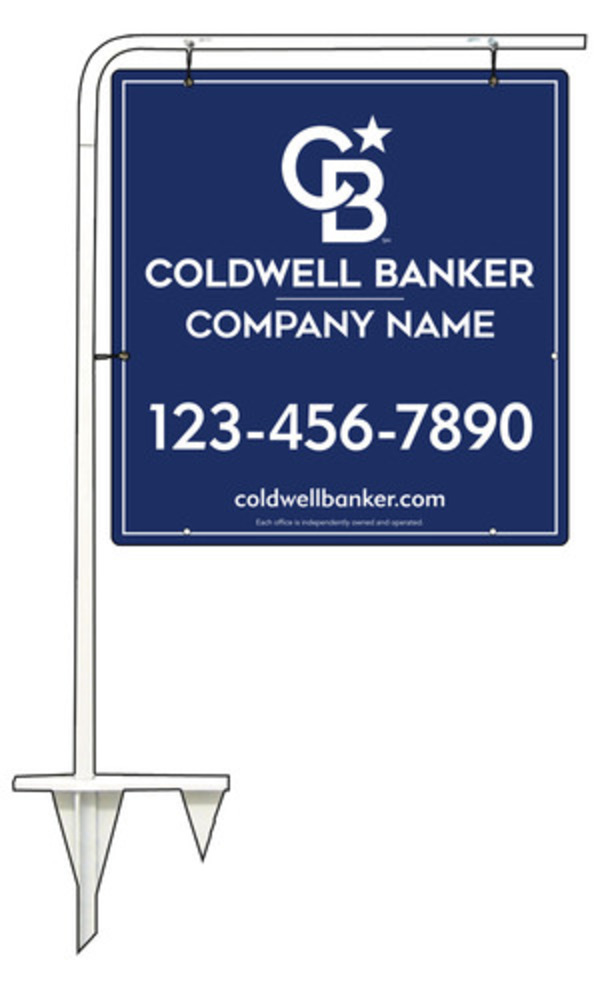 Tubular Stake And Office Sign Panel Unit, 25"H X 24"W, .063 Aluminum