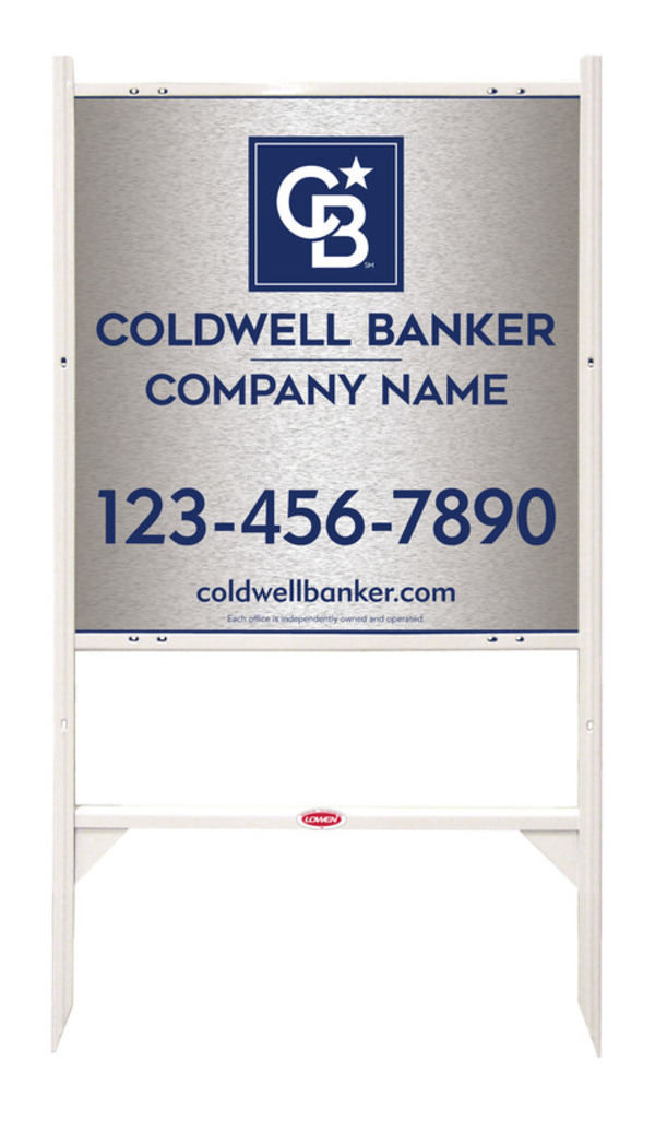 Angle Iron Frame And Office Sign Panel Unit, 25"H X 24"W, Brushed Aluminum Composite