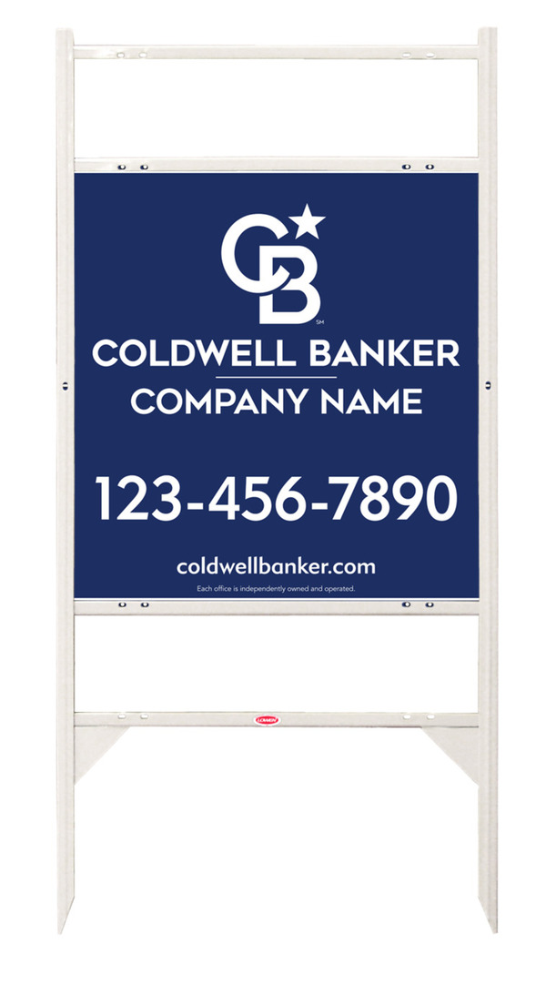 Angle Iron Frame W/ 2 Rider Inserts And Office Sign Panel Unit, 25"H X 24"W, 3mm Aluminum Composite