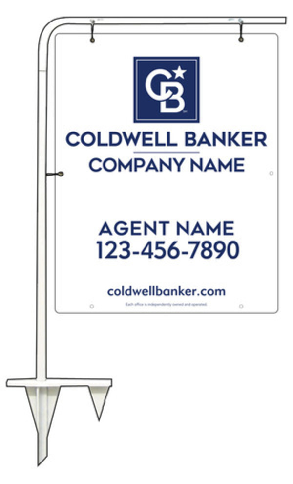 Tubular Stake And Agent Sign Panel Unit, 30"H X 24"W, .063 Aluminum