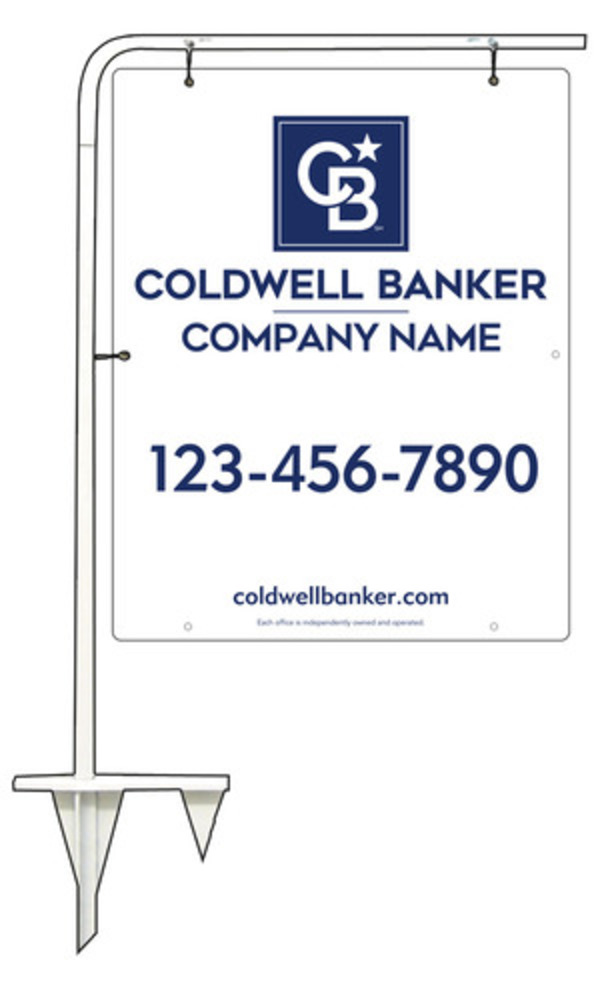 Tubular Stake And Office Sign Panel Unit, 30"H X 24"W, .063 Aluminum