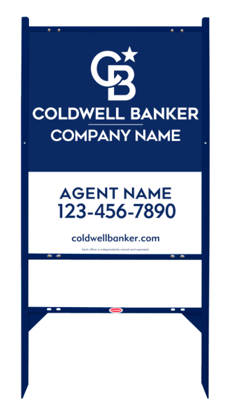 Angle Iron Frame And Agent Sign Panel Unit, 30"H X 24"W, 3mm Aluminum Composite