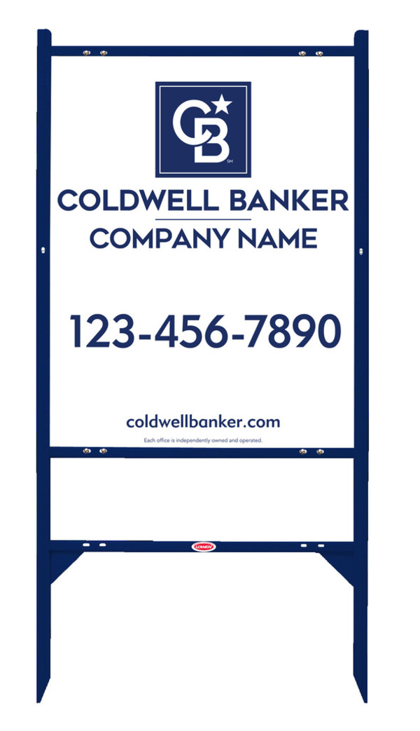 Angle Iron Frame And Reflective Office Sign Panel Unit, 30"H X 24"W, .040 Aluminum