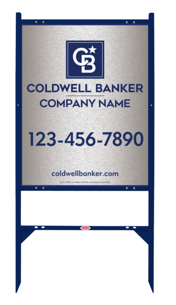 Angle Iron Frame And Office Sign Panel Unit, 30"H X 24"W, Brushed Aluminum Composite