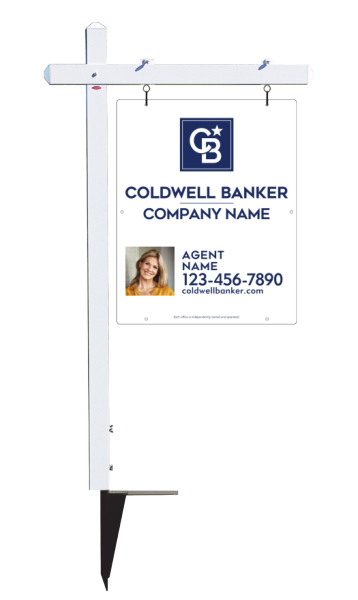 Sign Post And Reflective Agent Photo Sign Panel Unit, 30"H X 24"W, 3mm Aluminum Composite