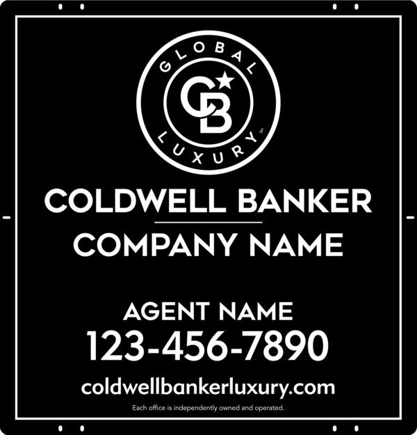 Agent Sign Panel, 25"H X 24"W, Poly