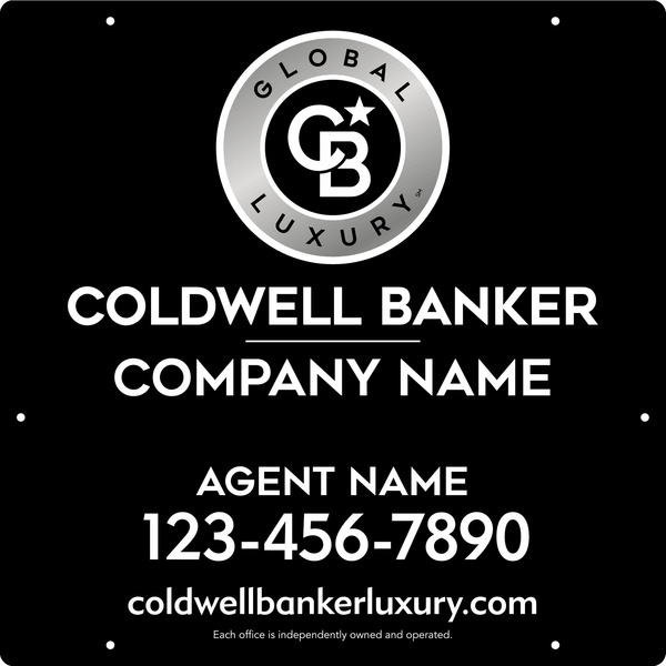 Agent Hanging Sign Panel, 24"H X 24"W, .063 Aluminum