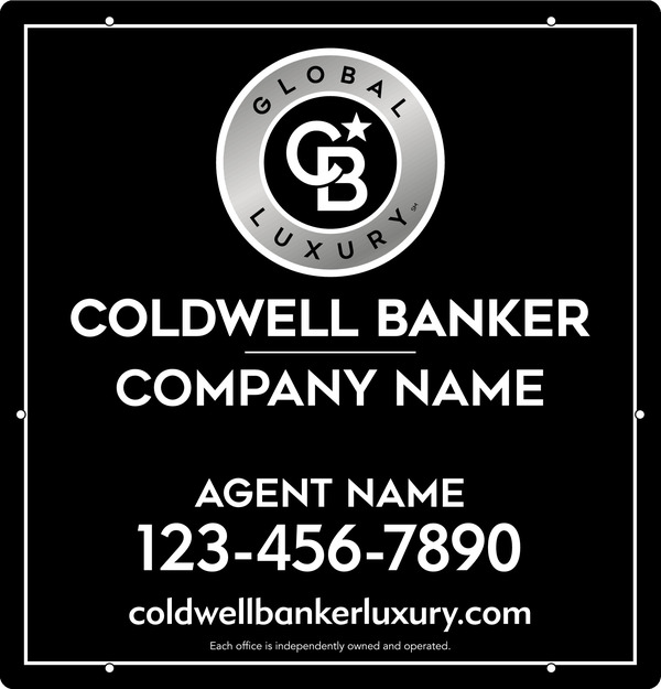 Agent Hanging Sign Panel, 25"H X 24"W, Poly