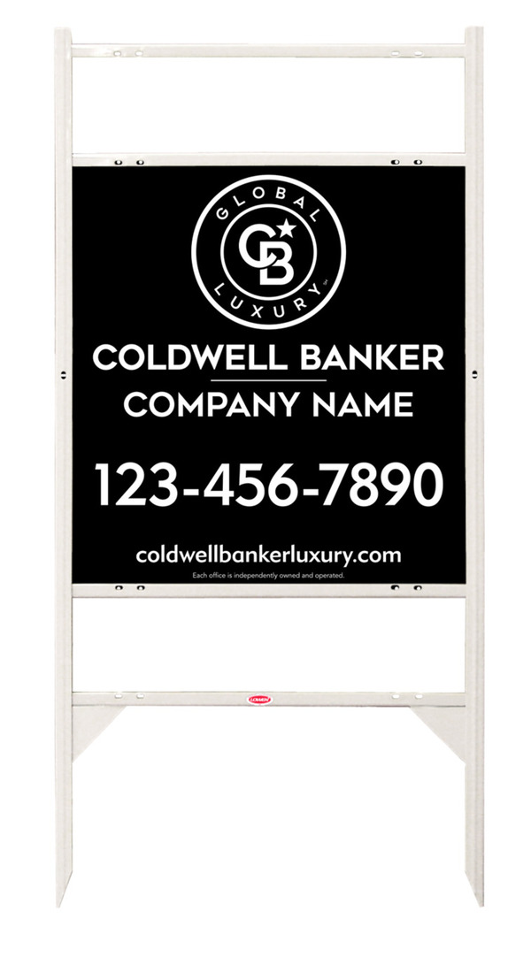 Angle Iron Frame W/ 2 Rider Inserts And Office Sign Panel Unit, 25"H X 24"W, 3mm Aluminum Composite