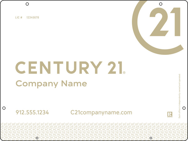 Reflective Hanging Sign Panel, 18"H X 24"W, 3mm Aluminum Composite