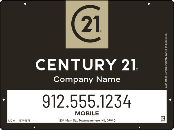 Hanging Office Sign Panel, 18"H X 24"W, Steel